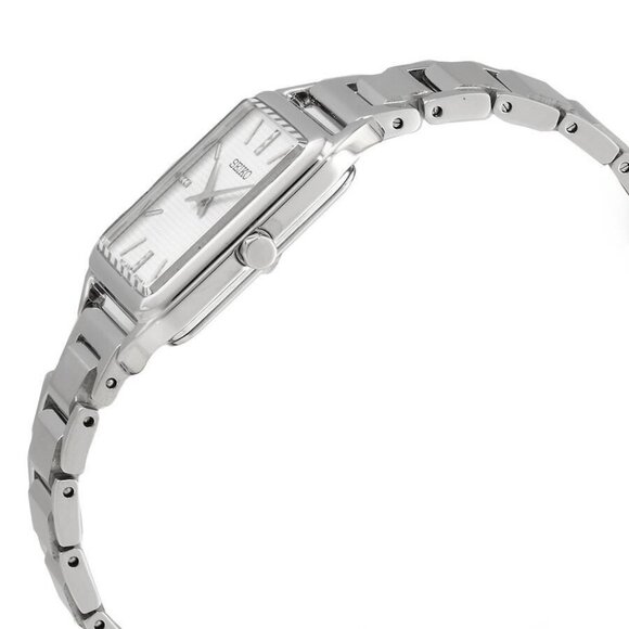 NWT Authentic Seiko Essentials Quartz White Dial Women's Watch SWR073P1 - Picture 2 of 3